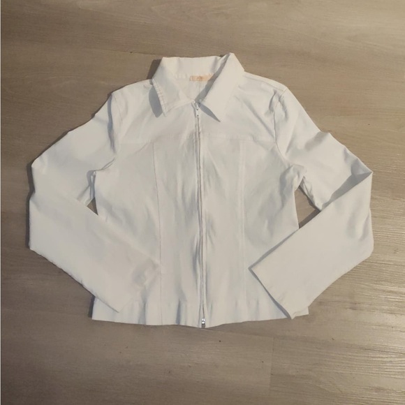 Forever 21 Cream Zip-Up Jacket - Picture 8 of 9